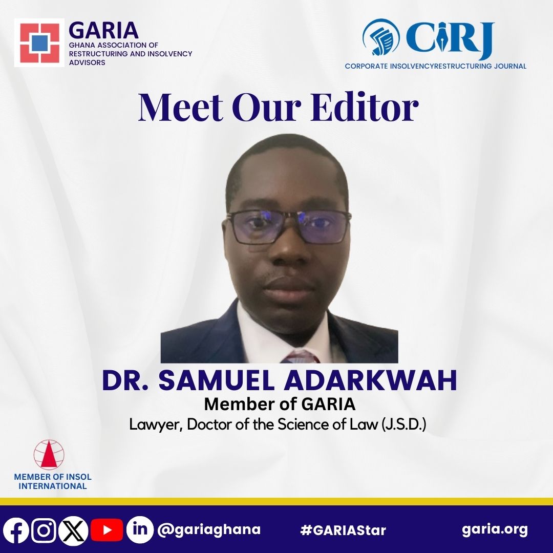 Our New Editor for CIRJ – Dr. Samuel Adarkwah